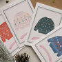 Set Of Four Christmas Jumper Cards, thumbnail 1 of 6