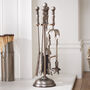 Antique Pewter Fireplace Companion Set, thumbnail 1 of 4