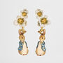 Fable England X Peter Rabbit Floral Drop Earrings, thumbnail 1 of 8