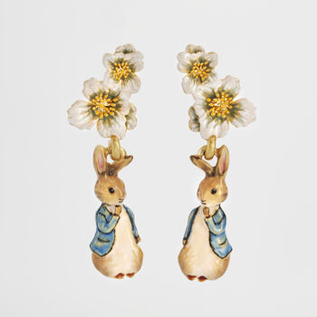 Fable England X Peter Rabbit Floral Drop Earrings, 3 of 10