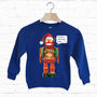 Activate Christmas Mode Kids Christmas Robot Sweatshirt, thumbnail 4 of 5