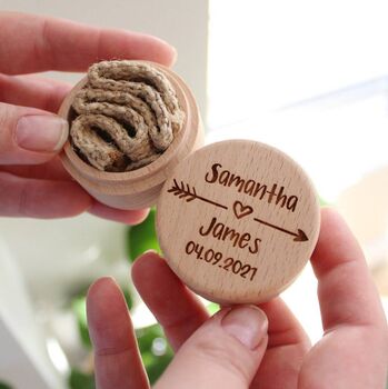 Wedding Ring Box For Engagement And Wedding Rings, 4 of 5