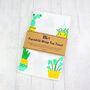 Plant And Tea Lover Tea Towel / Eco Fabric Wrap, thumbnail 4 of 5