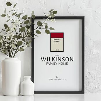 Monopoly Inspired, Personalised Family Name Print, 8 of 10