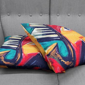 Abstract Jazz Oil Painting Cushion Cover, 4 of 7
