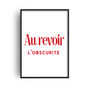 Goodbye Darkness French Retro Giclée Art Print, thumbnail 1 of 4
