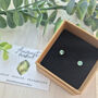 Sterling Silver 925 Swarovski Crystal Any Birthstone Ear Stud Earrings, thumbnail 5 of 9