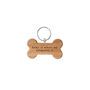 'Home Is Where My Dalmatian Is' Oak Dog Bone Keyring | Keys | Key Accessory, thumbnail 2 of 3