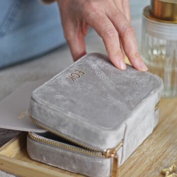 Personalised 40th Birthday Velvet Jewellery Box, 7 of 8