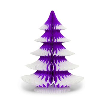Christmas Snow Tip Tree Paper Decoration 25cm, 7 of 9