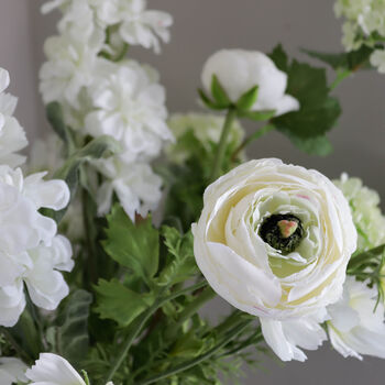 Faux White Flower Arrangement, 2 of 5