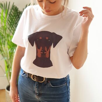 Personalised Organic Dog Lover T Shirt, 3 of 12