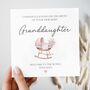 New Granddaughter Card, Pink Girl New Baby Card, thumbnail 1 of 2
