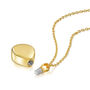 Teardrop Urn Ashes Necklace – 18 K Gold Plate, thumbnail 4 of 6