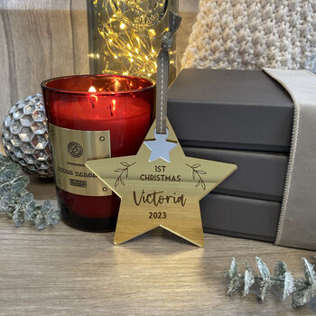 Personalised Silver Star Christmas Tree Dec 23, 9 of 10