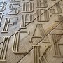 A To Z Gold Art Deco Metal Letters , Make Any Word , Home And Garden Signs, thumbnail 4 of 12
