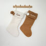 Personalised Fluffy Christmas Stocking Embroidered, thumbnail 3 of 5