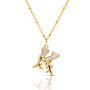Gold Plated K Initial Necklace With Mother Of Pearl, thumbnail 1 of 6
