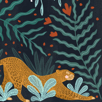 Leopard Jungle Illustration Print, 3 of 6