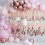 Pink And Rose Gold Balloon Arch Kit, thumbnail 1 of 3