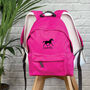 Kids Personalised Horse School Rucksack, thumbnail 1 of 6