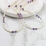 Gemstone And Pearl Beaded Necklace, thumbnail 7 of 12