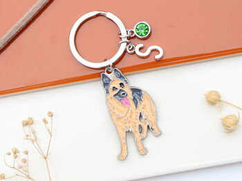 German Shepherd Personalised Keyring, Alsatian Dog Owner Gift, 5 of 10