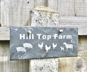 Personalised Farm Slate Sign, 2 of 2