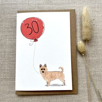 Personalised Australian Terrier Dog Birthday Card, 2 of 6
