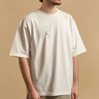 Personalised Tennis Dad Graphic T Shirt, 2 of 3