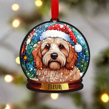 Cavapoo Dog Tree Decoration, 4 of 4