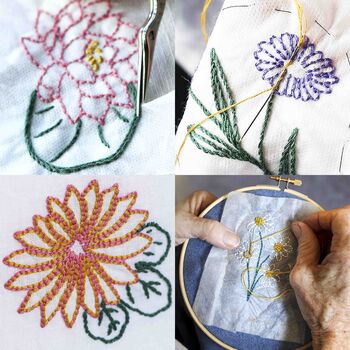 Embroider A Birthday Flower Scarf Workshop Experience, 8 of 10