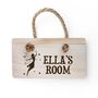Personalised Kid's Wooden Bedroom Door Sign, thumbnail 4 of 4