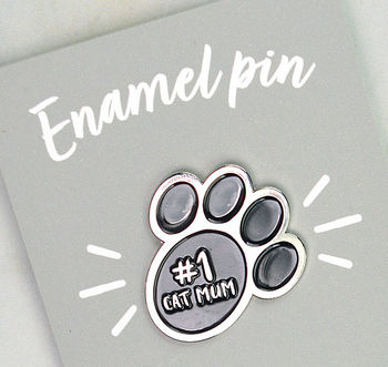 Cat Mum Enamel Pin Badge, 3 of 3