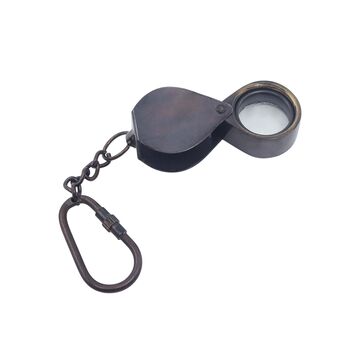 Personalised Gunmetal Loupe With Keyring, 5 of 11