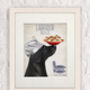 Black Labrador Pasta Co Print, Framed Or Unframed, thumbnail 5 of 7