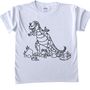 Colour In T Rex Tote Bag, thumbnail 5 of 5