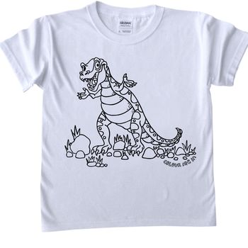 Colour In T Rex Tote Bag, 5 of 5