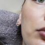 Sterling Silver Laurel Hoops, thumbnail 3 of 6