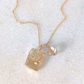 The Duo Citrine Necklace, 2 of 11