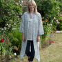 Long Kimono Robe Grey Betsy Made With Liberty Fabric, thumbnail 4 of 5
