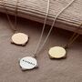 Personalised Cluster Crown Disc Necklace, thumbnail 2 of 9