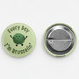 Funny Xmas Sprout Badge 'Every Day I'm Brusselin', thumbnail 3 of 5