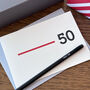 'Milestone 50' Letterpress Birthday Card, thumbnail 1 of 4