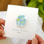 Personalised New Baby Origami Baby Grow Card, thumbnail 2 of 4