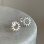 Sterling Silver Sun Studs, thumbnail 3 of 8
