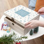 Personalised Ice Blue Snowflake Christmas Eve Box, thumbnail 1 of 10