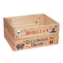 Personalised Watercolour Halloween Trick Or Treat Crate, thumbnail 4 of 4