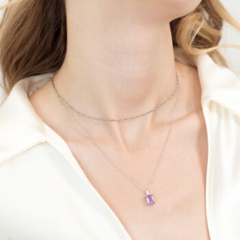 Twisted Chain Necklace In Sterling Silver And Gold, 4 of 10