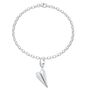 Sterling Silver Paper Plane Bracelet, thumbnail 2 of 6